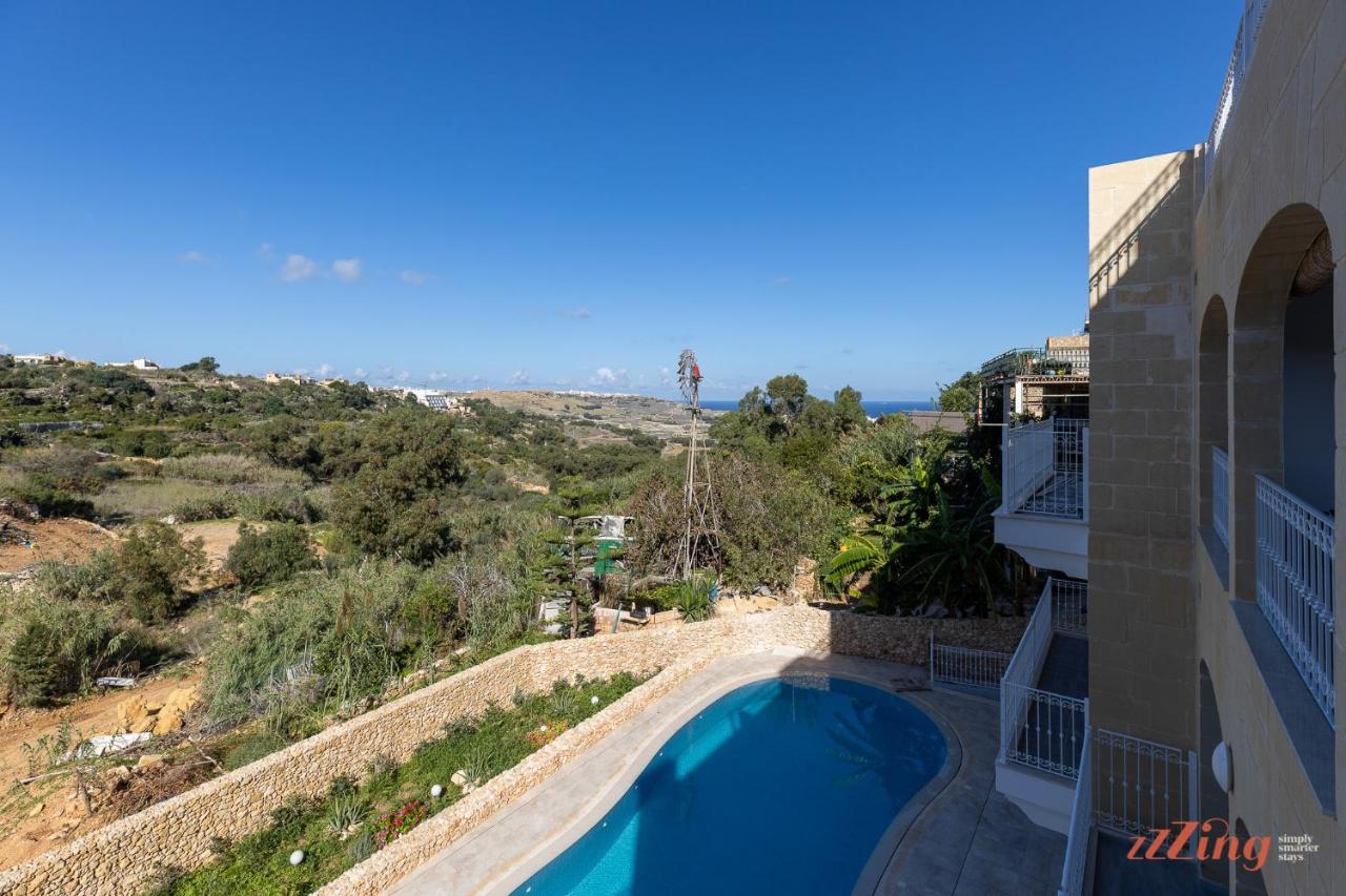 Gozo - Apartment With Stunning Views & Shared Pool Xaghra Exterior photo